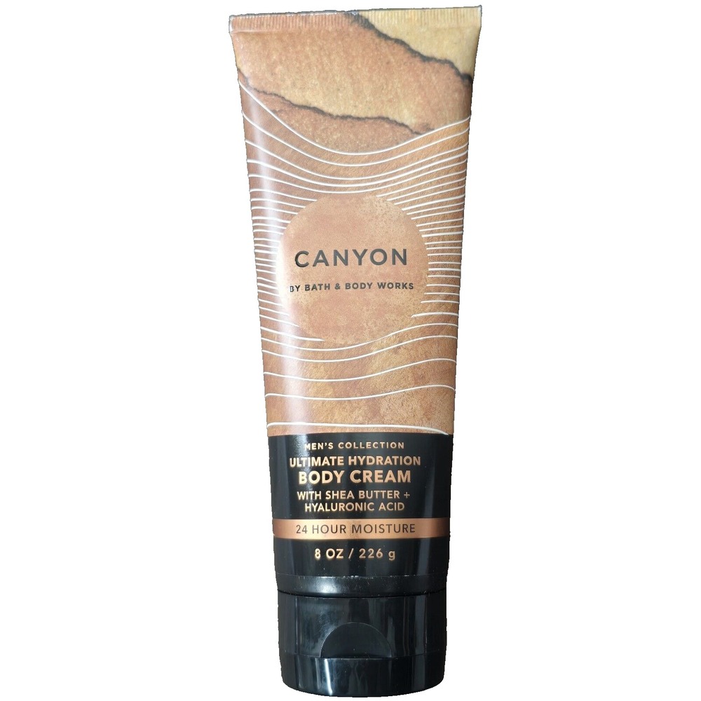 Bath‎ & Body Works Canyon Body Cream Shea Hyaluronic Acid Mens 8oz Skincare